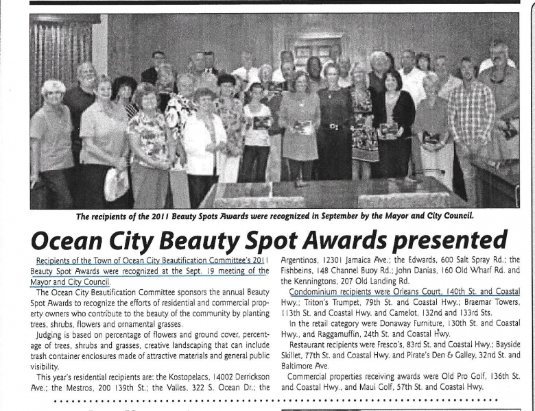 2011 Orleans Court Beauty Spot Award