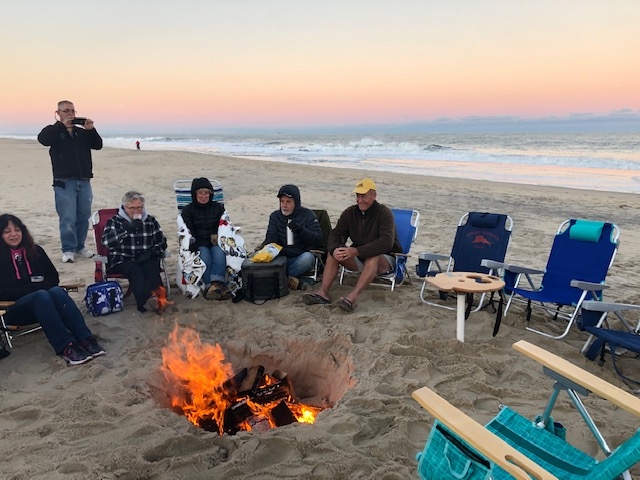 The Group Staying Warm